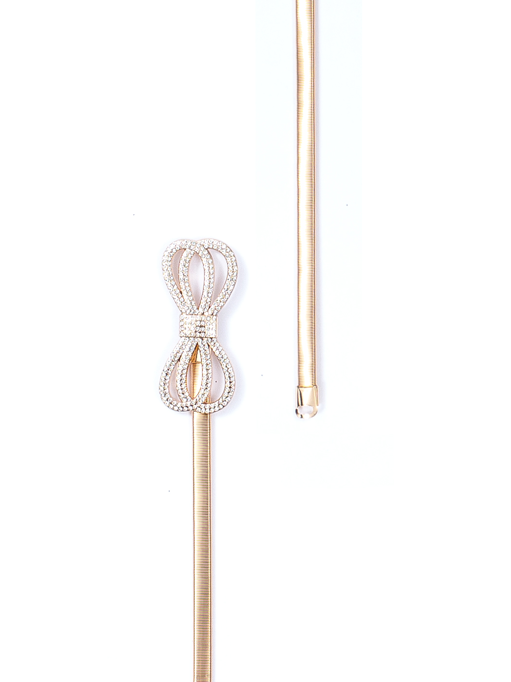 CINTURA FIOCCO STRASS , TG UNICA - GOLD